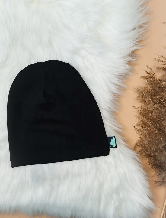 Cepure - Melna (Plāna kokvilnas trikotāža)